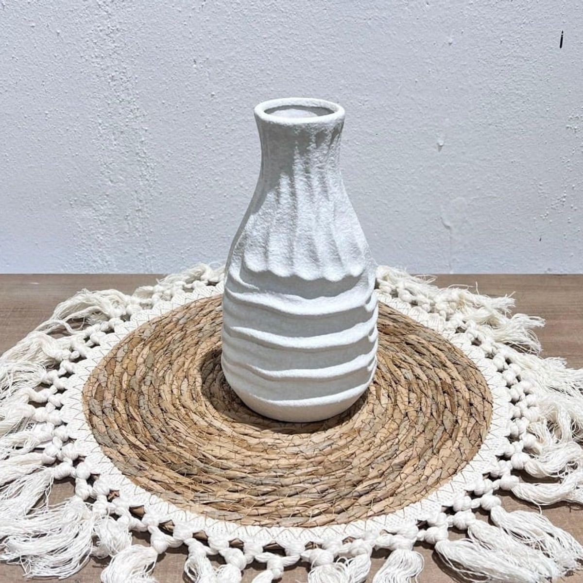 GENERICO - Jarrón Adorno Decorativo Hogar Figura 12x4x25cm