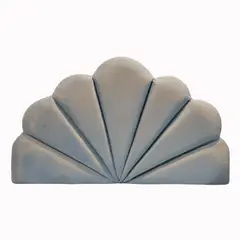 GENERICO - Respaldo Coral 1 1/2 Gris Perla Felpa Muebles Rimar