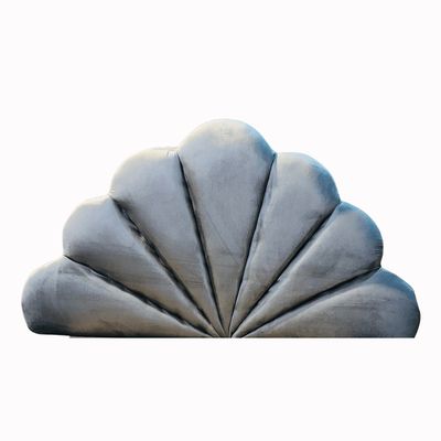 Imagen 2 del producto Respaldo Coral 1Plaza Gris Felpa Muebles Rimar