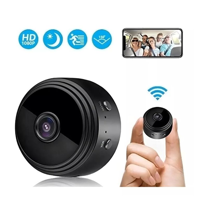 GENERICO - Mini Cámara de Seguridad A9 Inalámbrica WiFi 1080P P2P