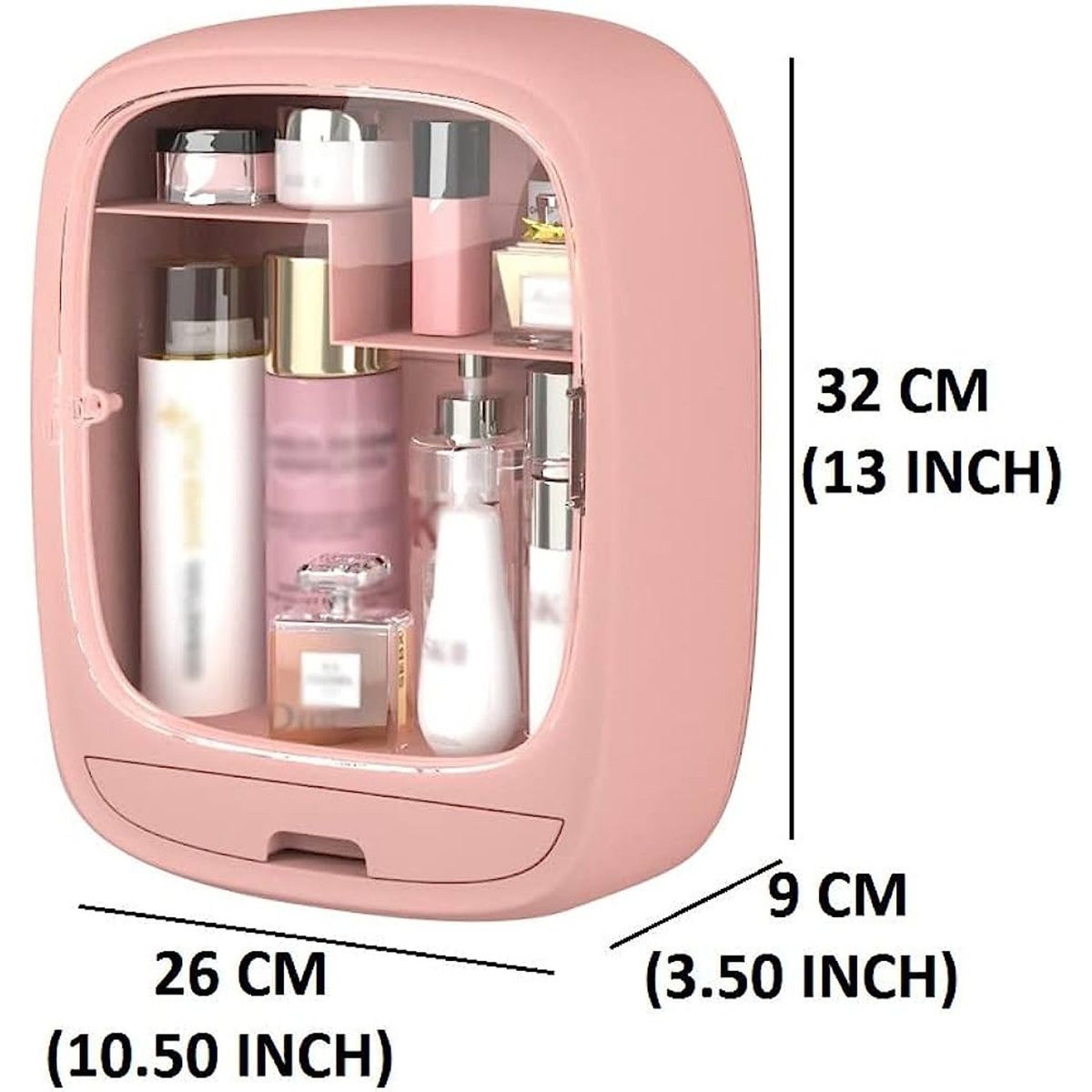 GENERICO - Caja Organizadora De Maquillaje Y Cosméticos Para Pared