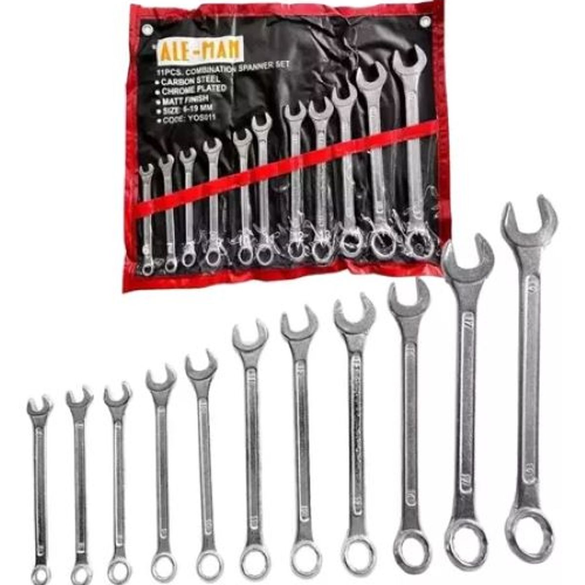 GENERICO - Juego De Llaves Punta Corona 11piezas Del 6 A 19mm