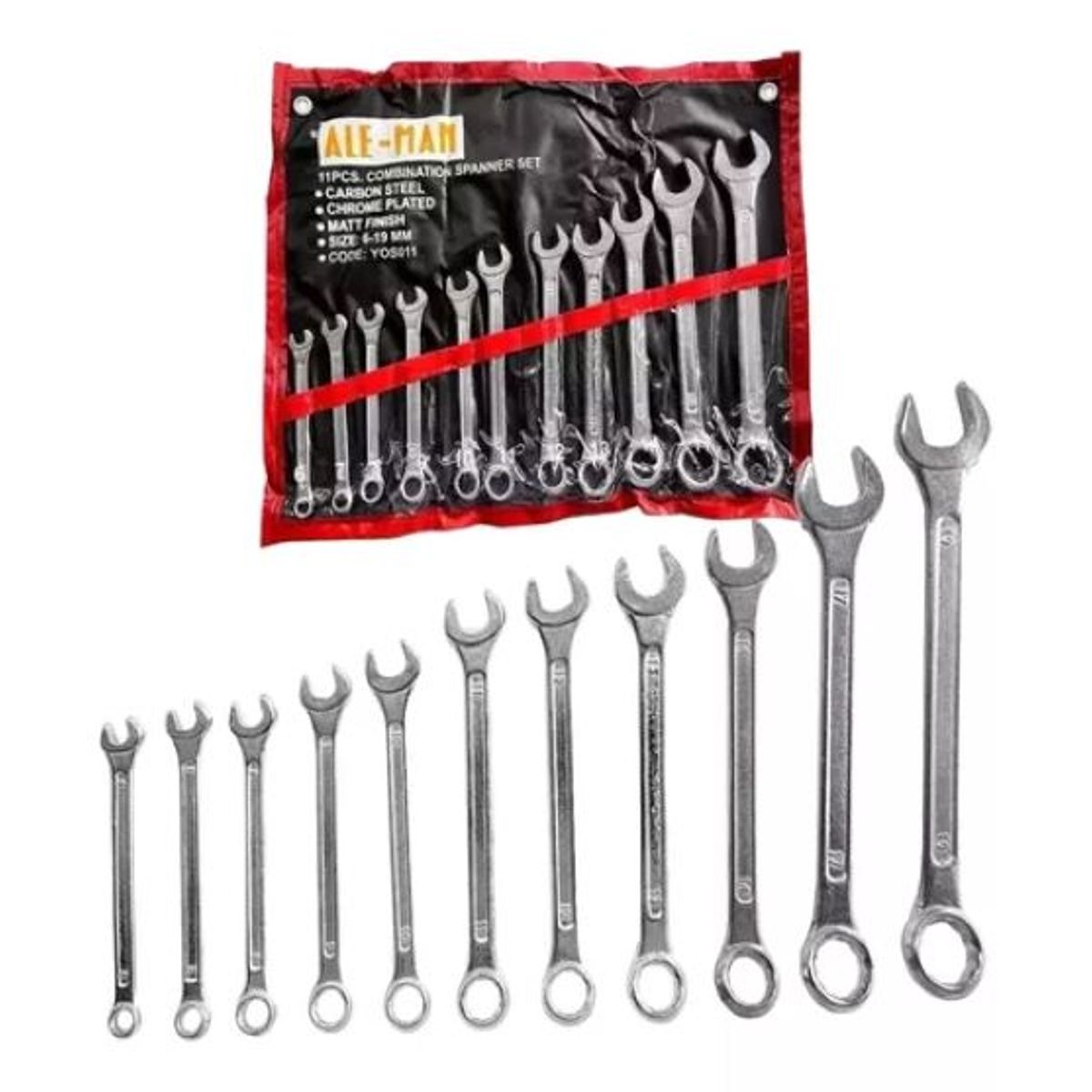 GENERICO - Juego De Llaves Punta Corona 11piezas Del 6 A 19mm