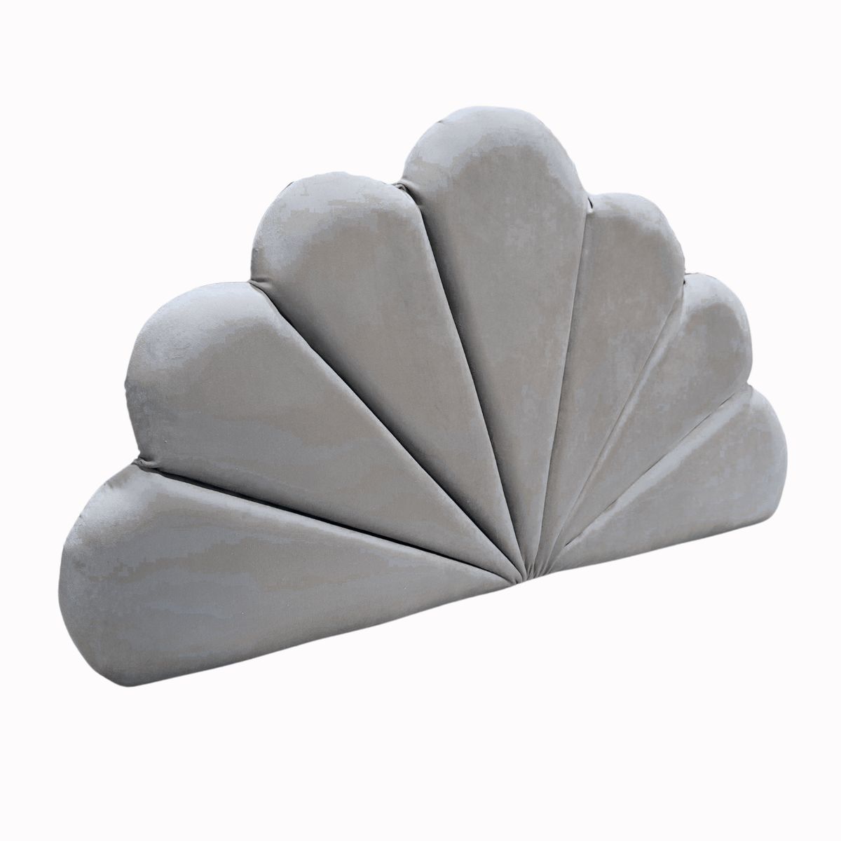 GENERICO - Respaldo Coral 1 Plaza Gris Perla Felpa Muebles Rimar