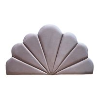 Respaldo Coral 1 Plaza Rosa Pastel Felpa Muebles Rimar