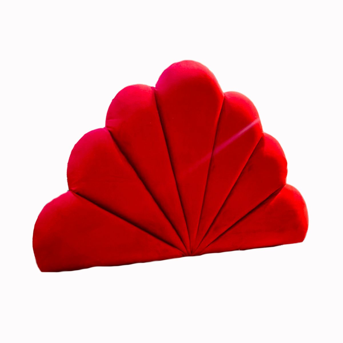 GENERICO - Respaldo Coral 1 Plaza Rojo Felpa Muebles Rimar