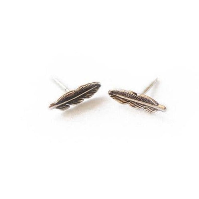 GOIA - Aros pluma plata