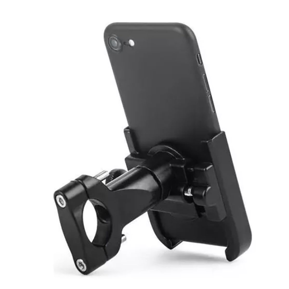 PROBIKER - Porta Smartphone Metálico Para Moto Color Negro para teléfono