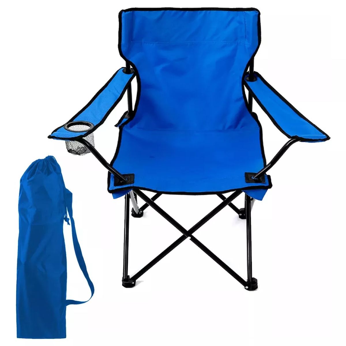 GENERICO - Silla Plegable Camping Playa Picnic Colores Azul