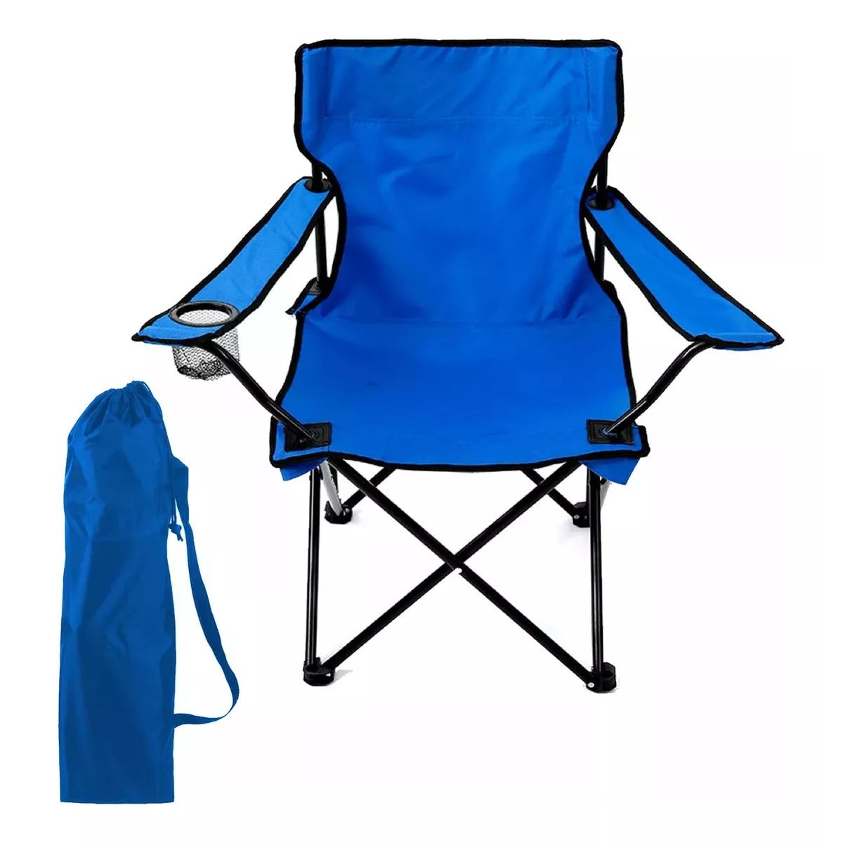 GENERICO - Silla Plegable Camping Playa Picnic Colores Azul
