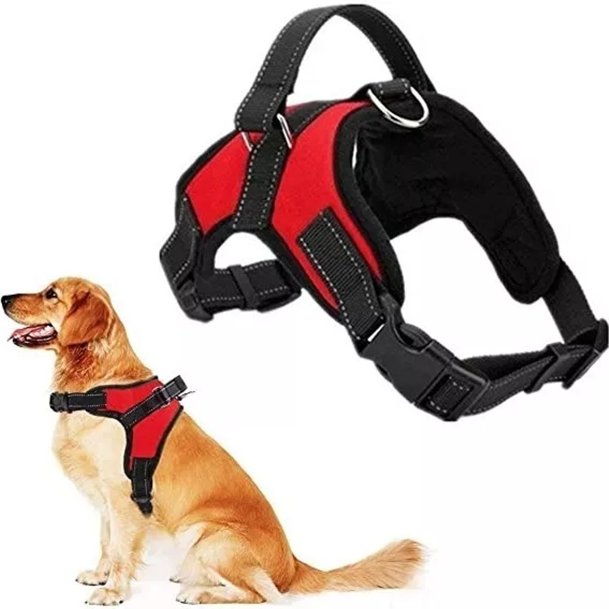 GENERICO - Arnés Talla L Ajustable Para Perros Mascotas Paseo