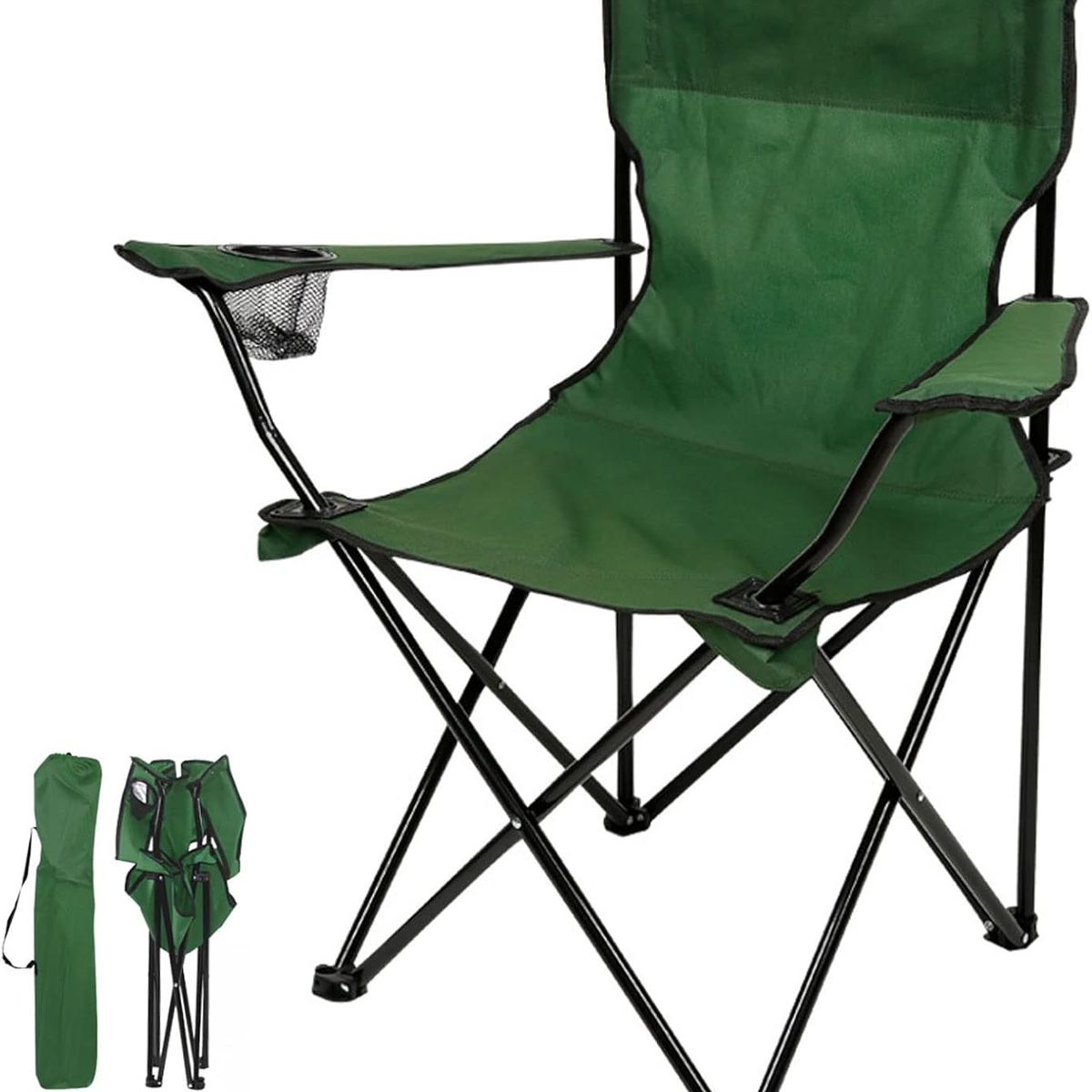 GENERICO - Silla Plegable Camping Playa Picnic Colores Verde