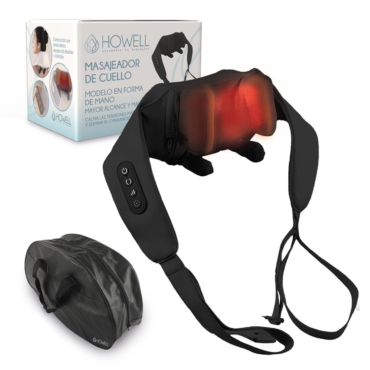 HOWELL - Masajeador de Cuello Inalámbrico Howell V5 Cervical Espalda
