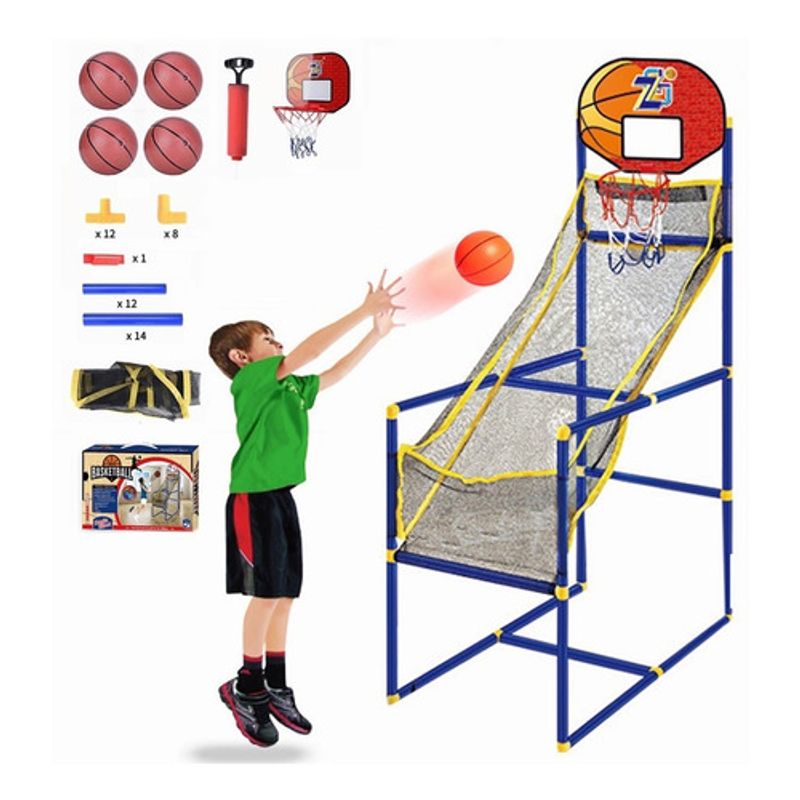 GENERAC - Juego De Aro De Baloncesto Para Niñosinflador + 5baloncesto