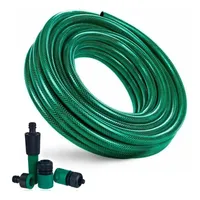 Manguera Jardín Reforzada 30 Metros 1 /2 Pulgadas + Acoples