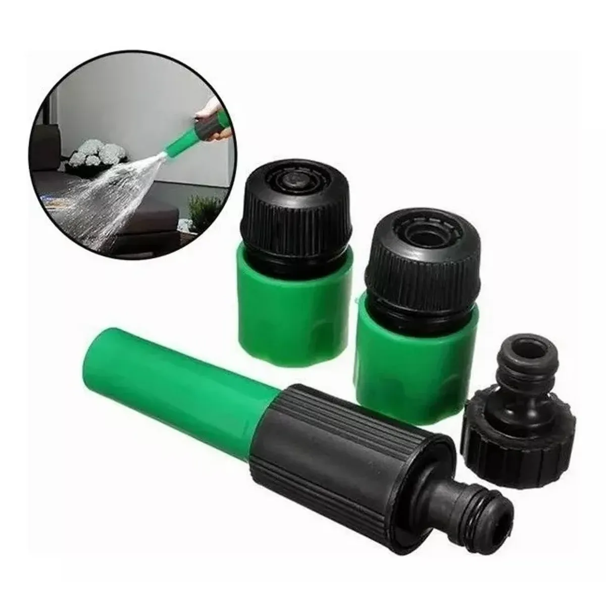 GENERICO - Manguera Jardín Reforzada 30 Metros 1 /2 Pulgadas + Acoples