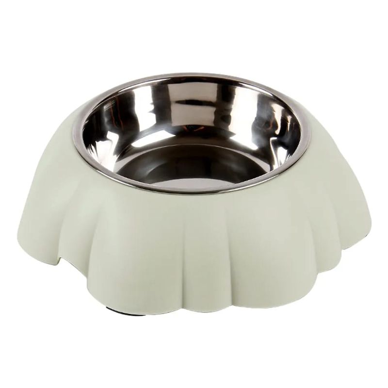 GENERICO - Plato  Mascotas, Perros, Gatos, Con  Pocillo De Acero Inox
