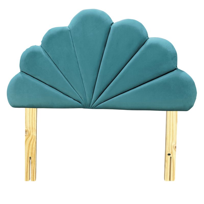 GENERICO - Respaldo Coral 1 1/2 Turquesa Felpa Muebles Rimar