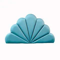 GENERICO - Respaldo Coral 1 1/2 Turquesa Felpa Muebles Rimar