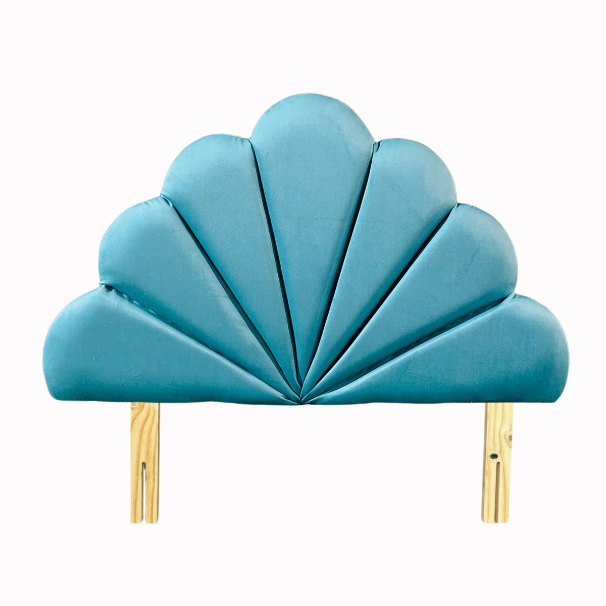 GENERICO - Respaldo Coral 1 Plaza Turquesa Felpa Muebles Rimar