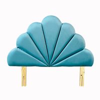 Respaldo Coral 1 Plaza Turquesa Felpa Muebles Rimar