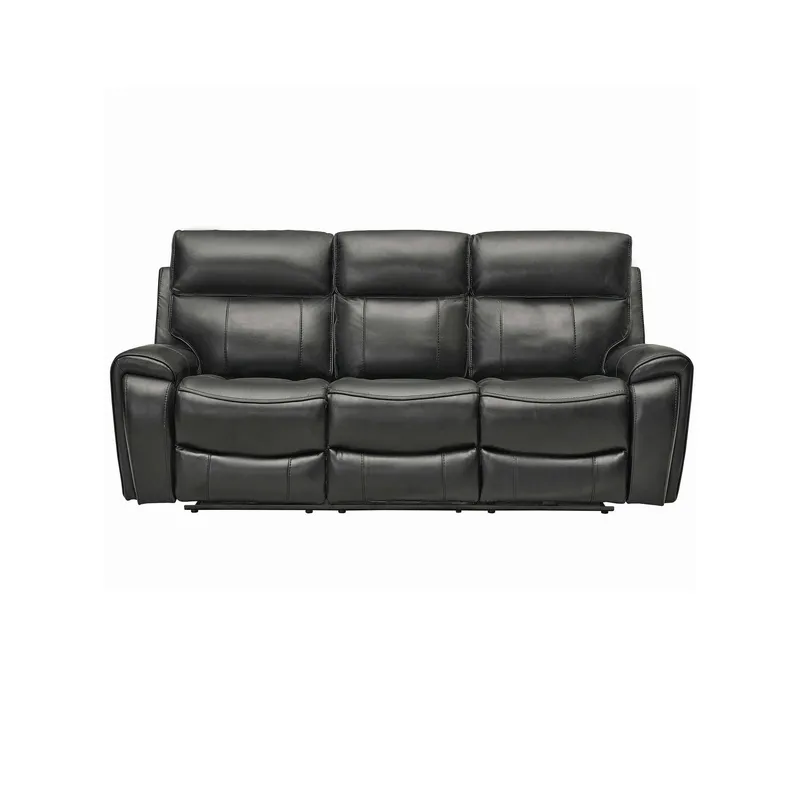 ECOMUSO - SOFA RECLINABLE 3 CUERPOS ELECTRICO GEORGE NEGRO ECOMUSO