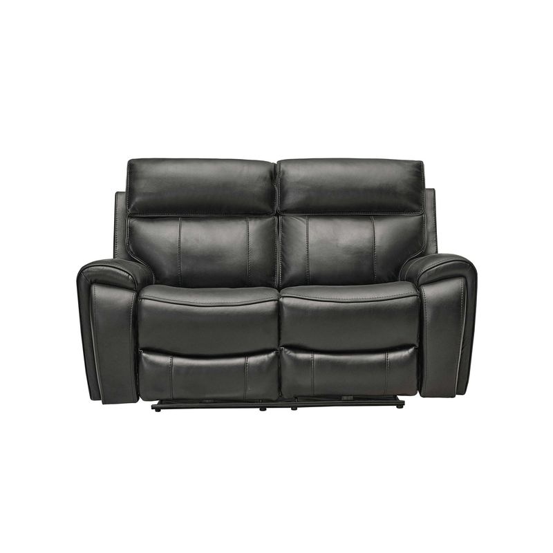 ECOMUSO - SOFA RECLINABLE 2 CUERPOS ELECTRICO GEORGE NEGRO ECOMUSO