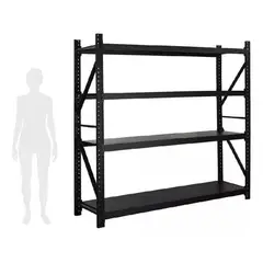 GENERICO - Rack metalico negro 200 Kg