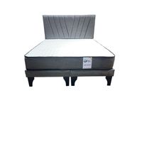 Cama 2 Plazas Color Gris Oscuro