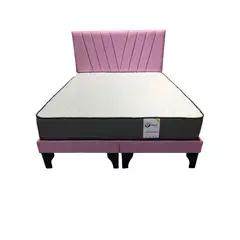 GENERICO - Cama 2 Plazas Color Rosado