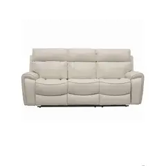 GENERICO - SOFA RECLINABLE 3 CUERPOS ELECTRICO GEORGE CRUDO ECOMUSO