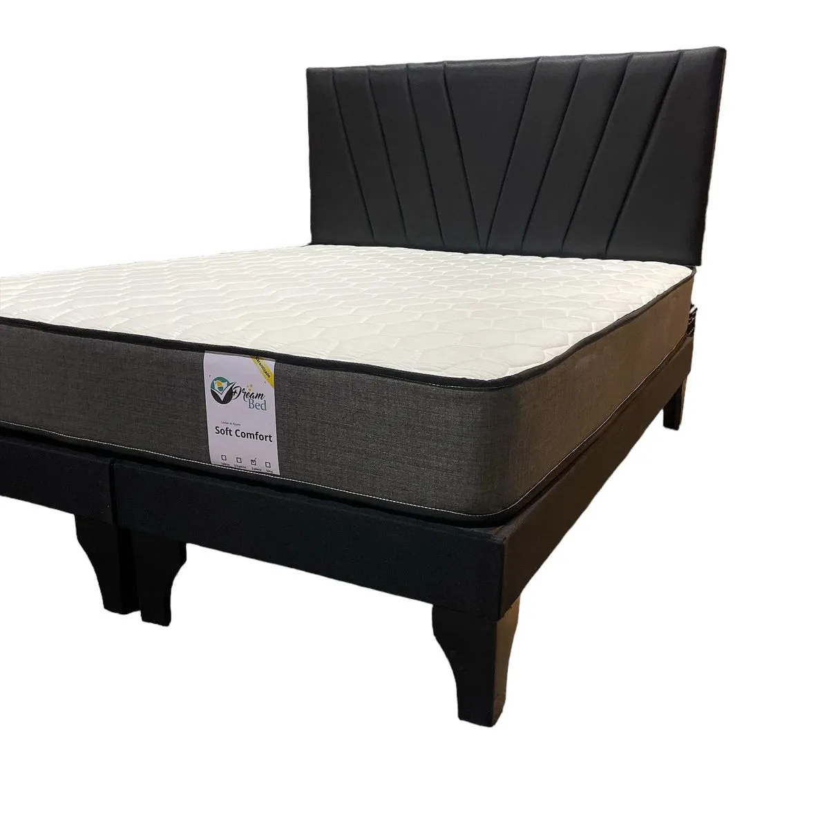 GENERICO - Cama 2 Plazas Color Negro