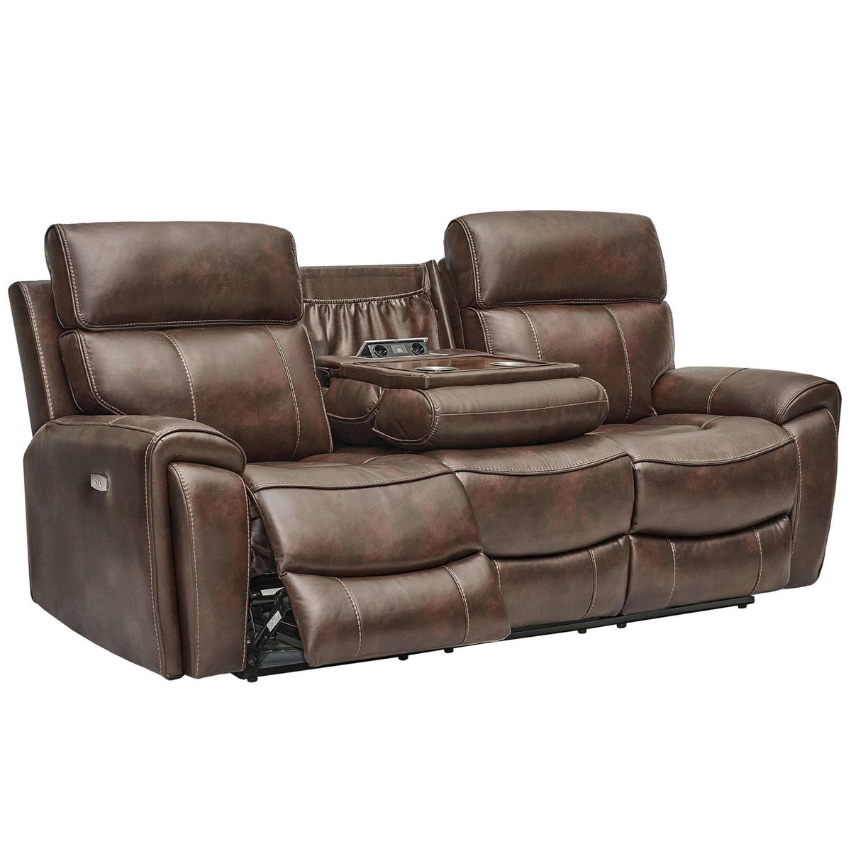 ECOMUSO - SOFA RECLINABLE 3 CUERPOS ELECTRICO GEORGE BROWN ECOMUSO