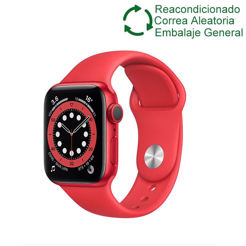 APPLE - Apple Watch Series 6 40mm GPS-Rojo Reacondicionado(Semi Nuevo)