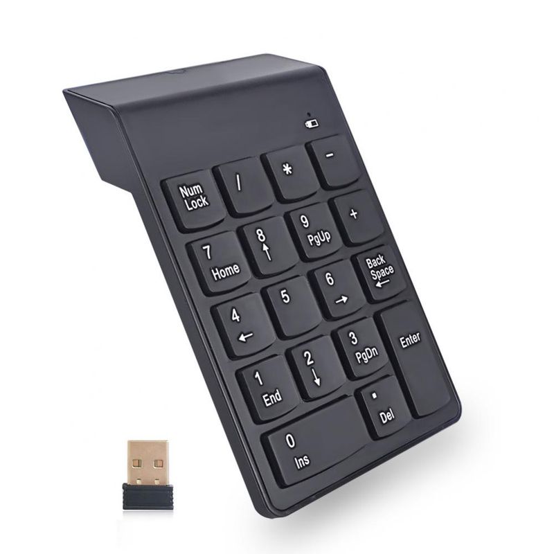 GENERICO - Teclado Numérico inalámbrico USB 2.4 Ghz
