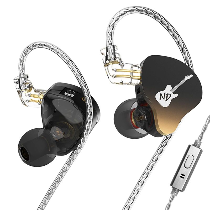 KZ - Audífonos In-Ear KZ ND DD3 con graves dinámicos-Con MIC Auriculares