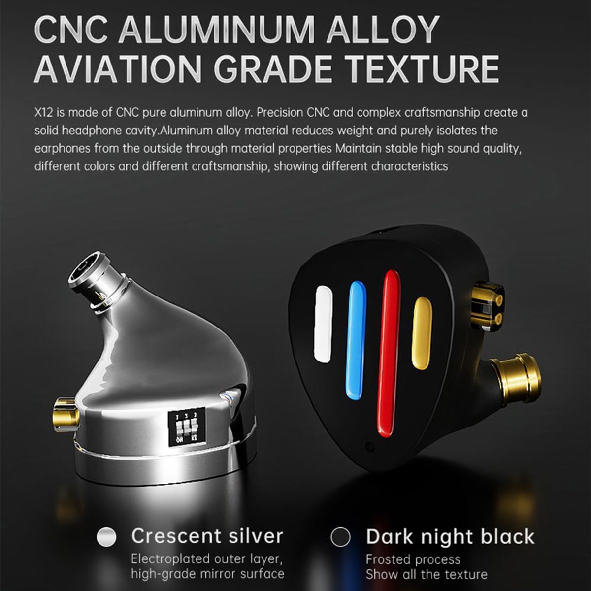 KZ - Audífonos In-Ear KZ ND X12 con graves dinámicos-Sin MIC Auriculares