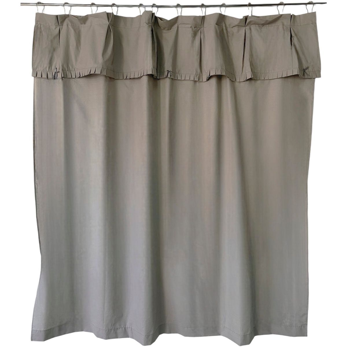 MALLORCA - JGO CORTINA RECOGIDA LISA GRIS PERLA