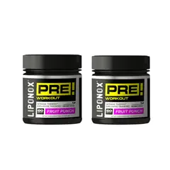 LIPONOX - PACK 2 PRE ENTRENO ENERGIZANTE 60 SERVICIOS C/U -