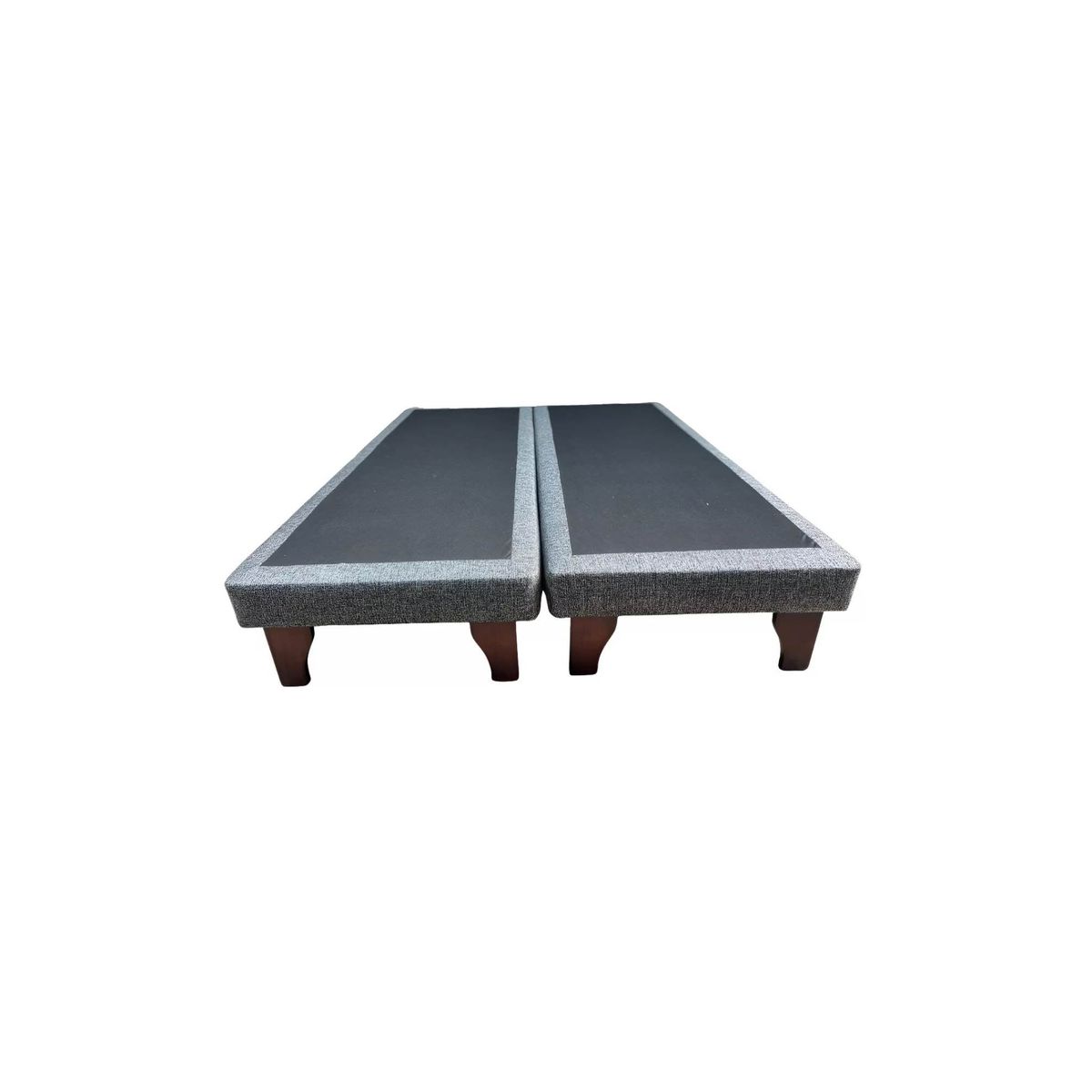 DULCES SUEÑOS - Base Europea Premium 2 P ( Espuma , Patas Rosen )150X200cmGRIS OSCURO