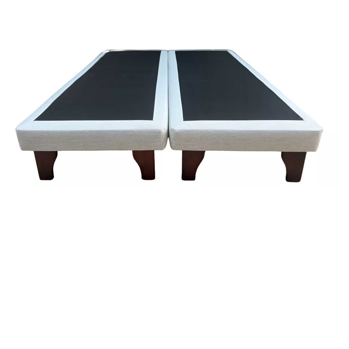 DULCES SUEÑOS - Base Europea Premium 2 P 150X190 ( Espuma , Patas Rosen ) Gris claro