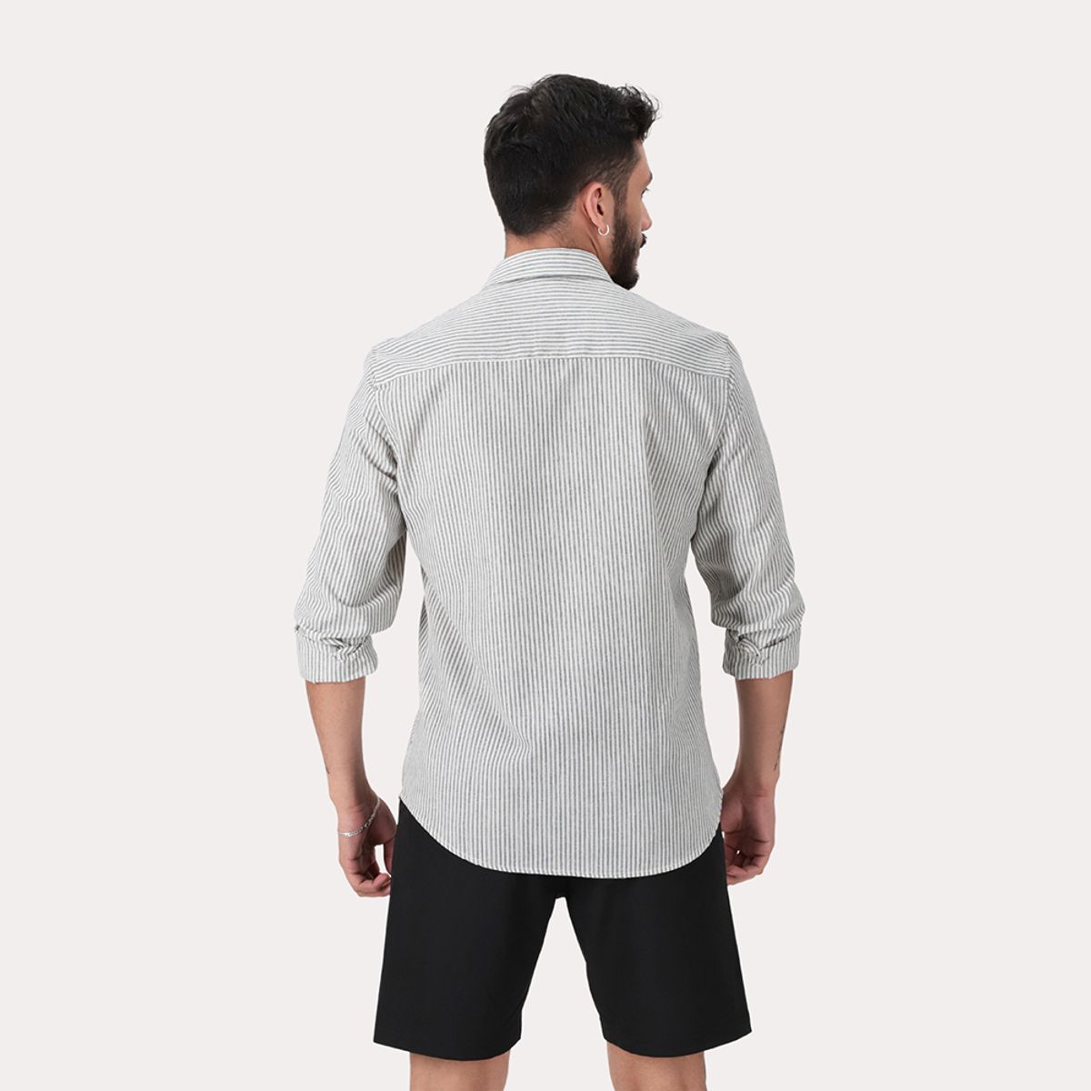 GANGSTER - Camisas ML Fake Linho Araru Blanco Gangster