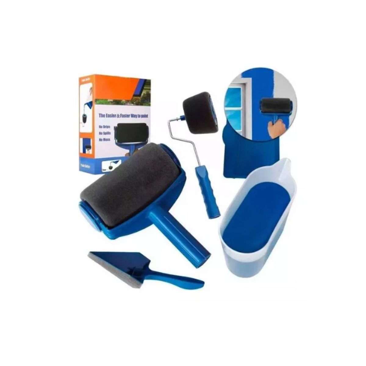 GENERICO - Rodillo Para Pintar Kit Completo Facil Y Comodo De Usar