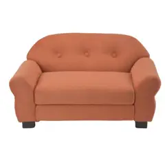 BILDUN - Cama Mascota Felpa Naranja