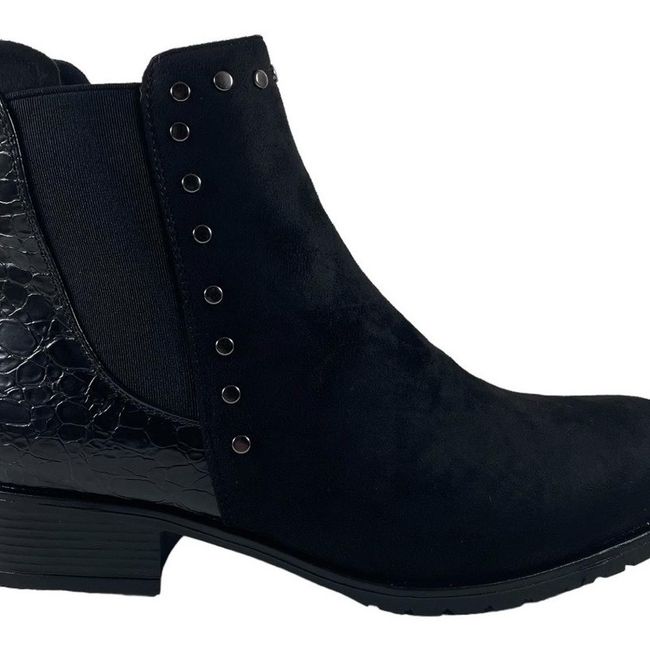 VIA UNO - Botin Via Uno Negro Numeros 35 Al 40 Liquidacion 12082417