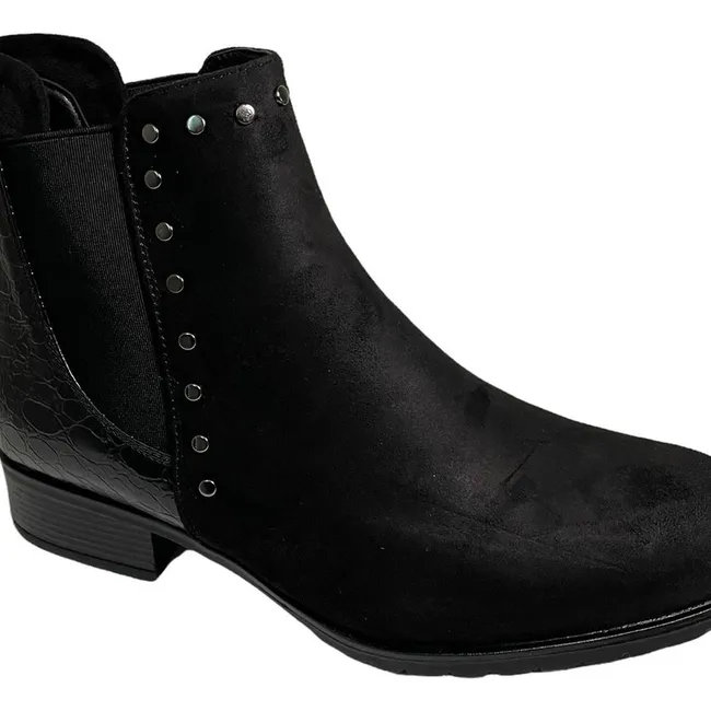 VIA UNO - Botin Via Uno Negro Numeros 35 Al 40 Liquidacion 12082417