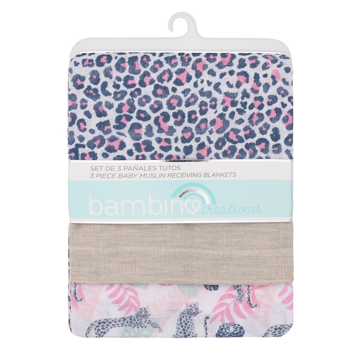 BAMBINO - Set 3 Pañales Tuto Gris Chita Niña