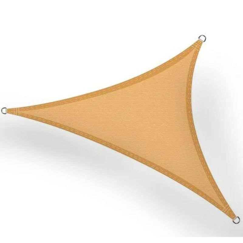 GENERICO - Toldo Vela Sombra Beige Triangular 5x5x5 99%