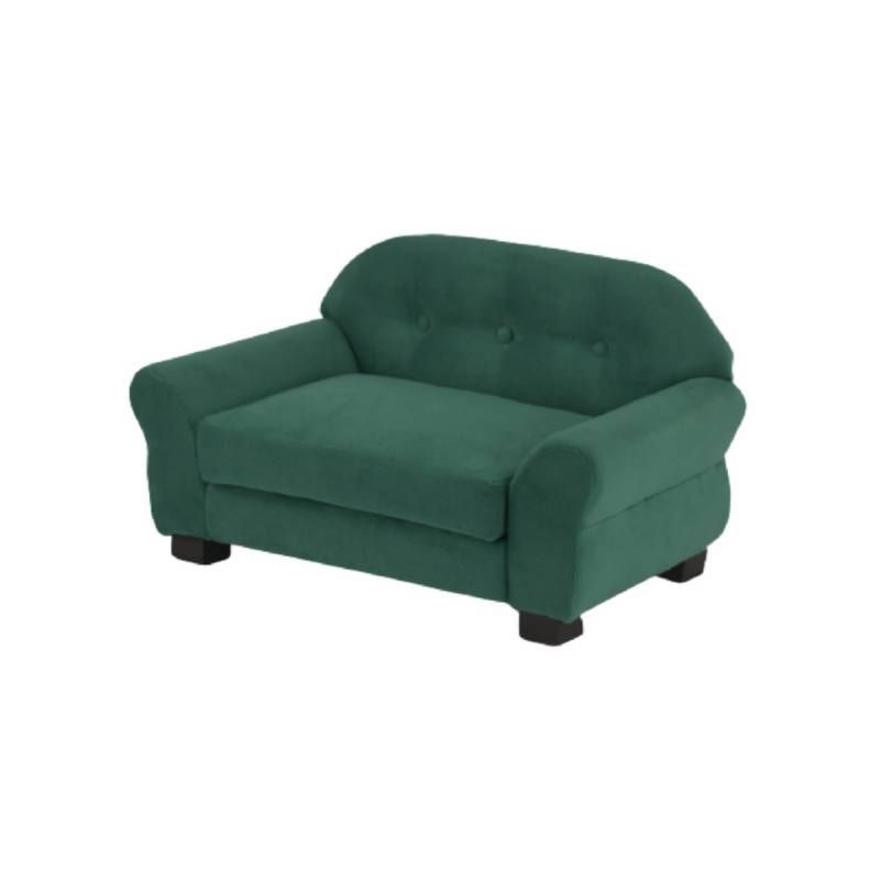BILDUN - Cama Mascota Felpa Verde