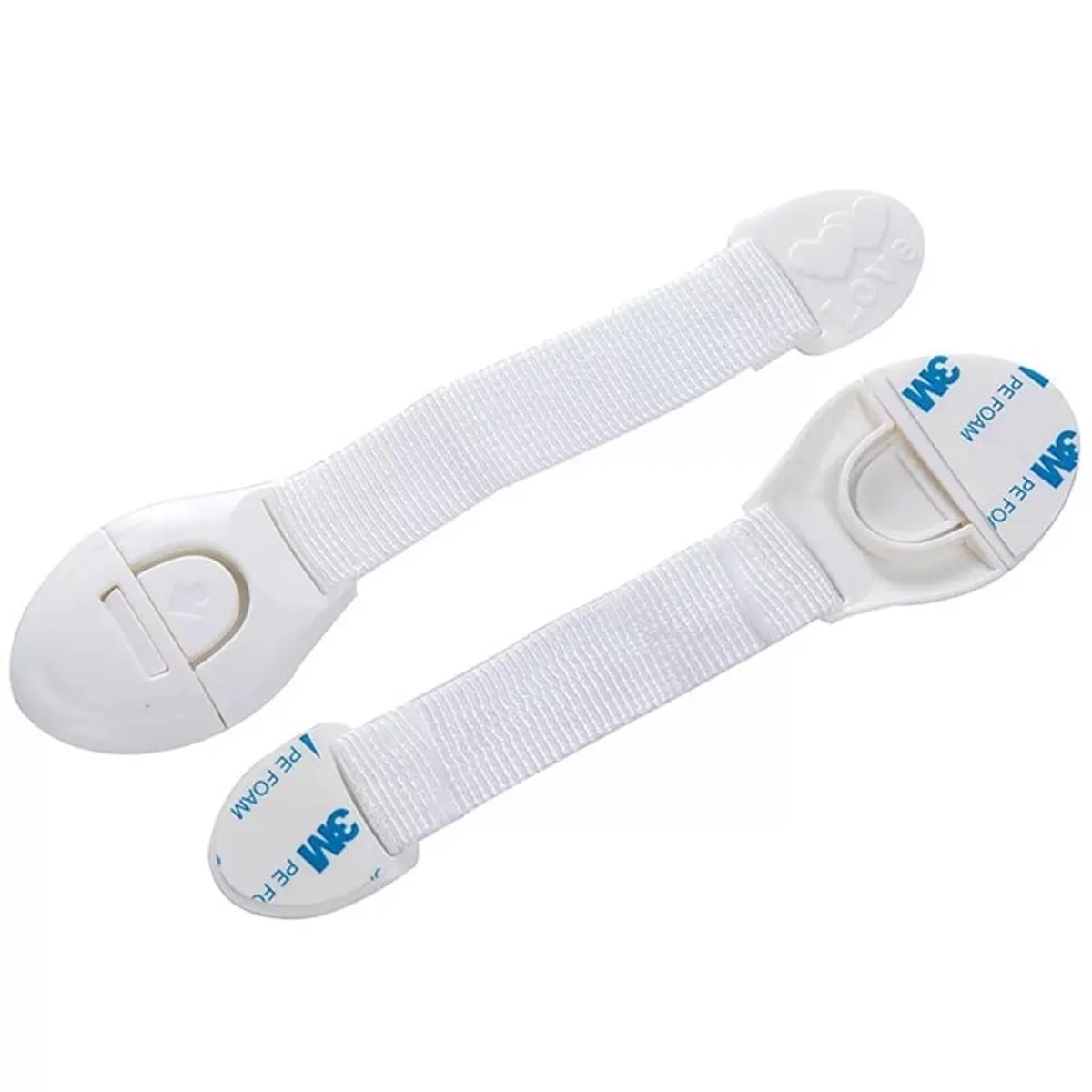 MERCADO CBF - Cierres Seguridad Traba Puertas  Pack 5 Unidades Blancas